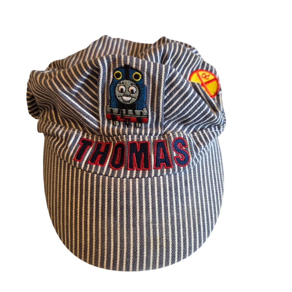 Thomas & Friends Kids Engineer Hat Blue White Stripe Conductor Cap 2016